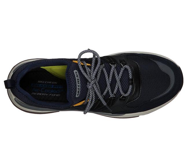 Zapatos Sin Cordones Skechers Hombre - Benago Azul Marino QZVNT4673